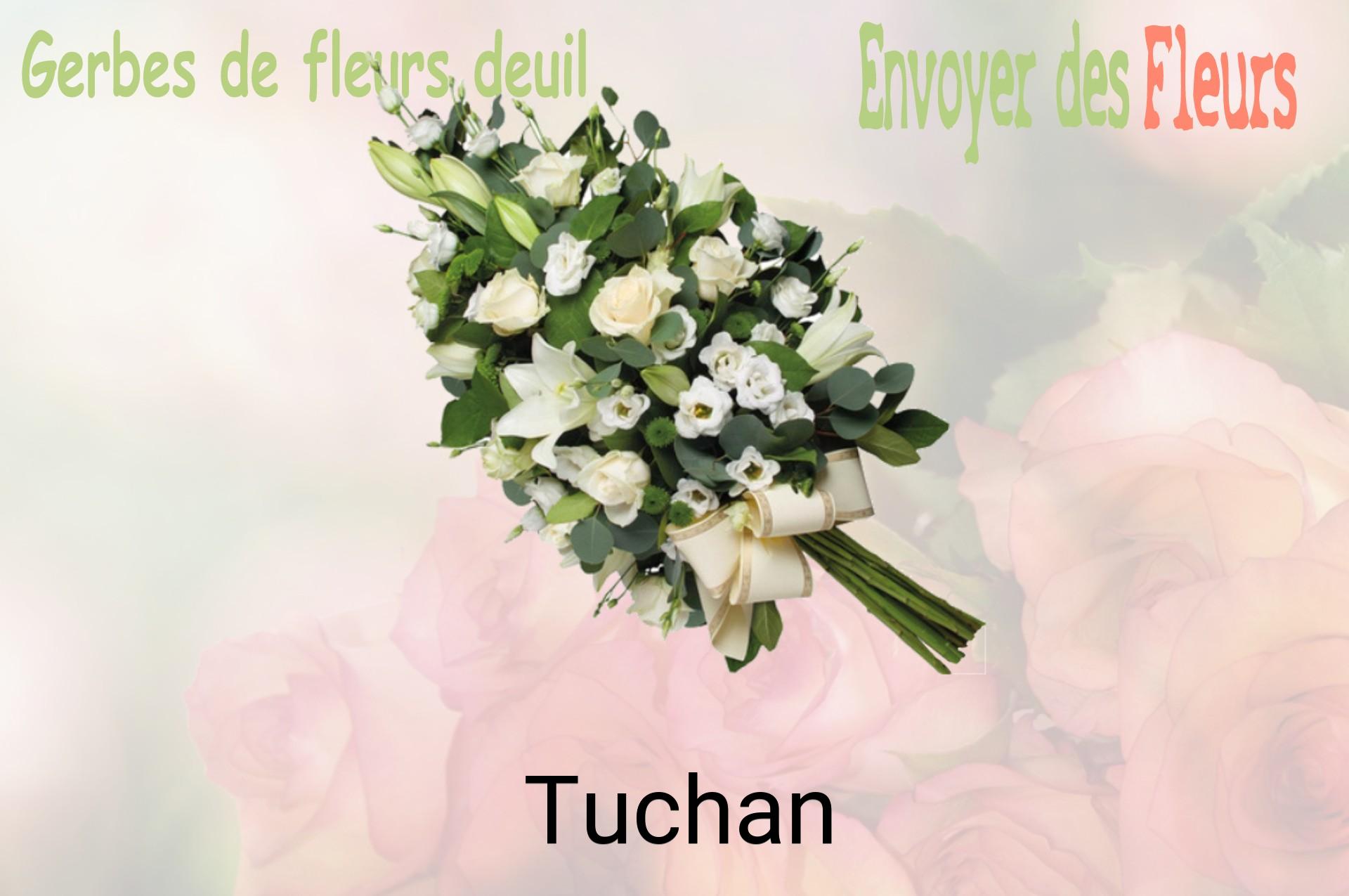 Gerbe de fleurs de deuil livrée à Tuchan